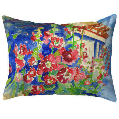  Coussin lombaire intérieur / extérieur Hollyhocks