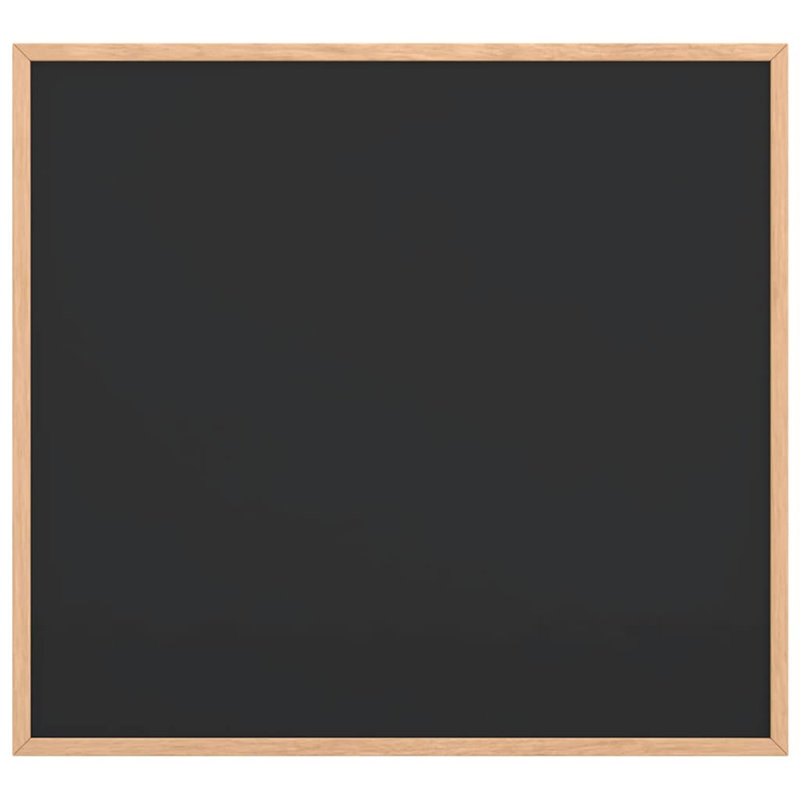 Chalkboard With Solid Pine Wood Frame Black, 55cm H x 60cm W x 1.4cm D