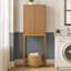 Armoire de rangement au-dessus de la toilette 2 portes Tremolo avec tablettes robustes pour l'organisation de la salle de bain-1566110312