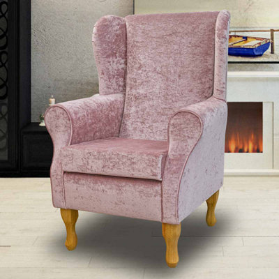 74cm Wide Tufted Velvet Wingback Chair