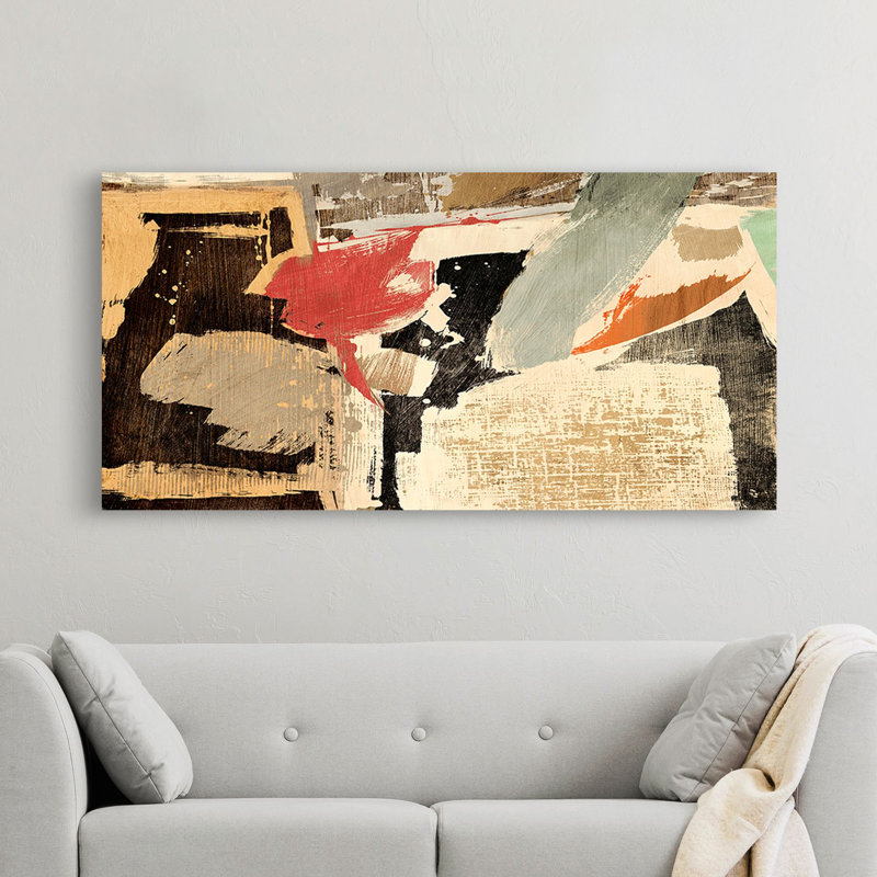 Stone Garden by Jim Stone - Wrapped Canvas Painting, 35cm H x 70cm W x 4cm D