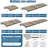 Large Drainage Grooves Window Awning Door Canopy 5mm Polycarbonate Hollow Panel Seamless One-Piece Curved Canopy for Porch Deck Patio Outdoor DIY Store Front Weatherproof Protection 40"D x 80" W Brown-121024183-121024193