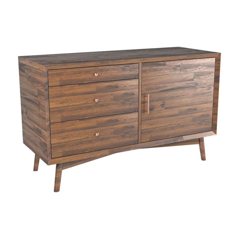Evelien 82cm Solid Wood Sideboard