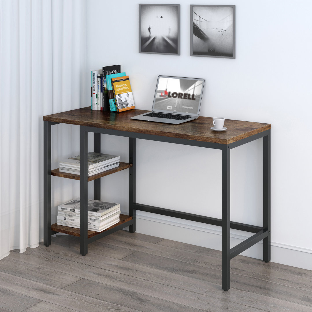 Onetta Metal Base Writing Desk Inbox Zero