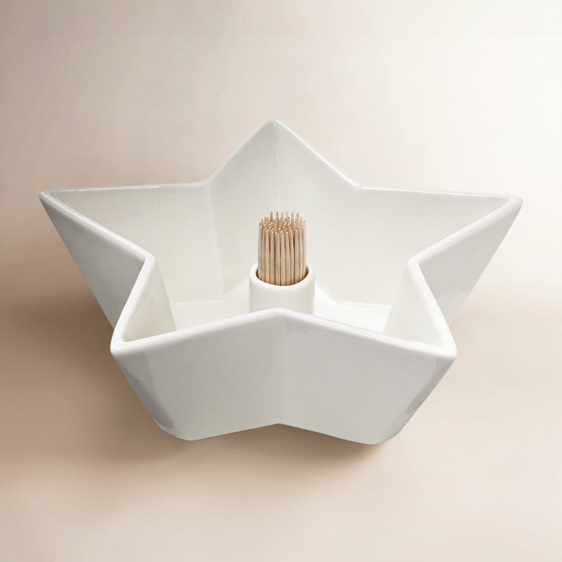 Star Bowl With Toothpick Holder