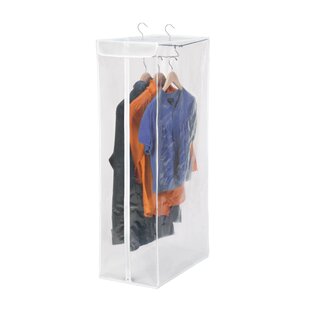 Clear Garment Bags for Hanging Clothes With 4 Gussetes for Closet Storage  and Travel Hanging Clothes Bag for Coat, Sweater, Jacket, Dress,Shirts  Black 100*60*10 : : Home & Kitchen