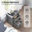 46cm W Manufactured Wood Bedside Table