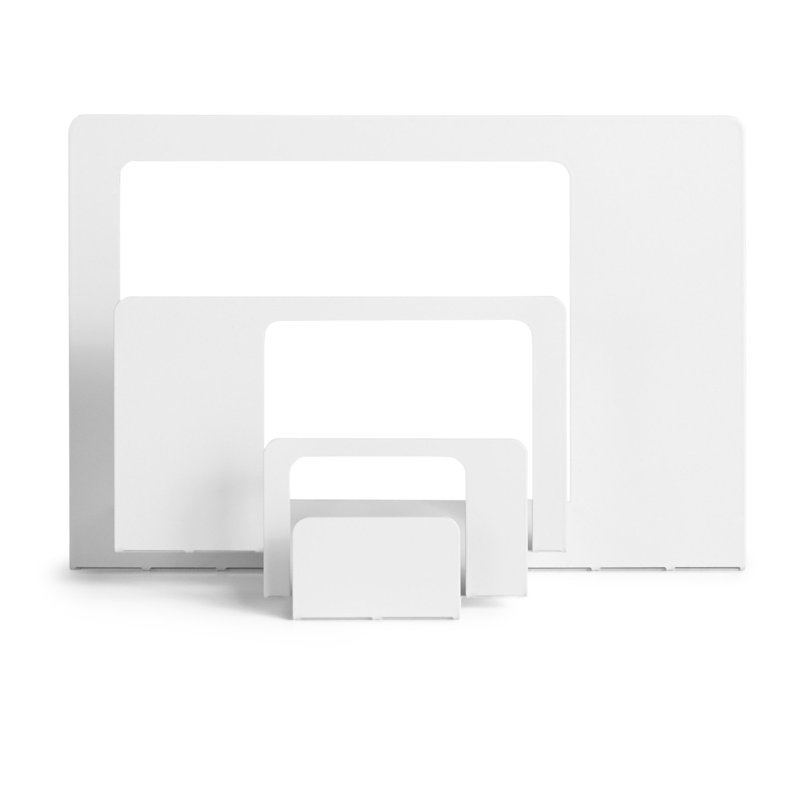 2D:3D Letter Holder, White