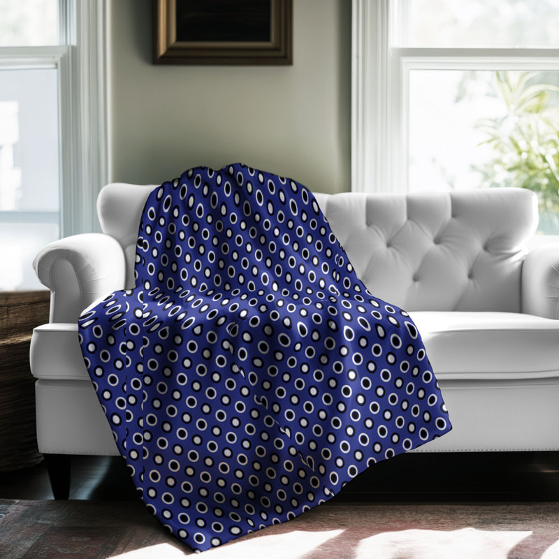 Bleu royal - 1 pièce Sherpa Premium, Lit simple