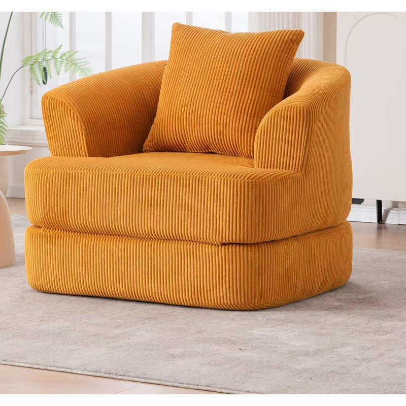 Fauteuil inclinable pliable, Jaune