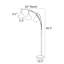 Lampe sur pied arquée 90,5 po Andreiu