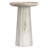 Matney Dayton 13"W Solid Mango Wood Contemporary Round End Table with Textured Finish-108257866