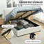HOMCOM Upholstered Ottoman Bed with Storage Drawer 5ft King-1971252551