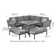 Mattalyn Outdoor Fabric Pulse Square Corner Dining Set - with Rising Table