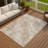 Machine Washable Indoor/Outdoor Jourdan ACN2387 Floral Rug-2090460337
