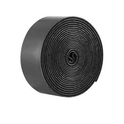 16 ft x 1.5 in Hook and Loop Tape Nylon Self Adhesive Strips Roll Black