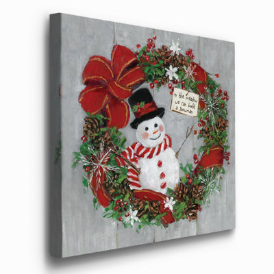 «Mr. Snowman», reproduction d'art sur toile tendue