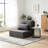 Convertible Floor Sofa Bed with Adjustable Backrest and Removable Pillows