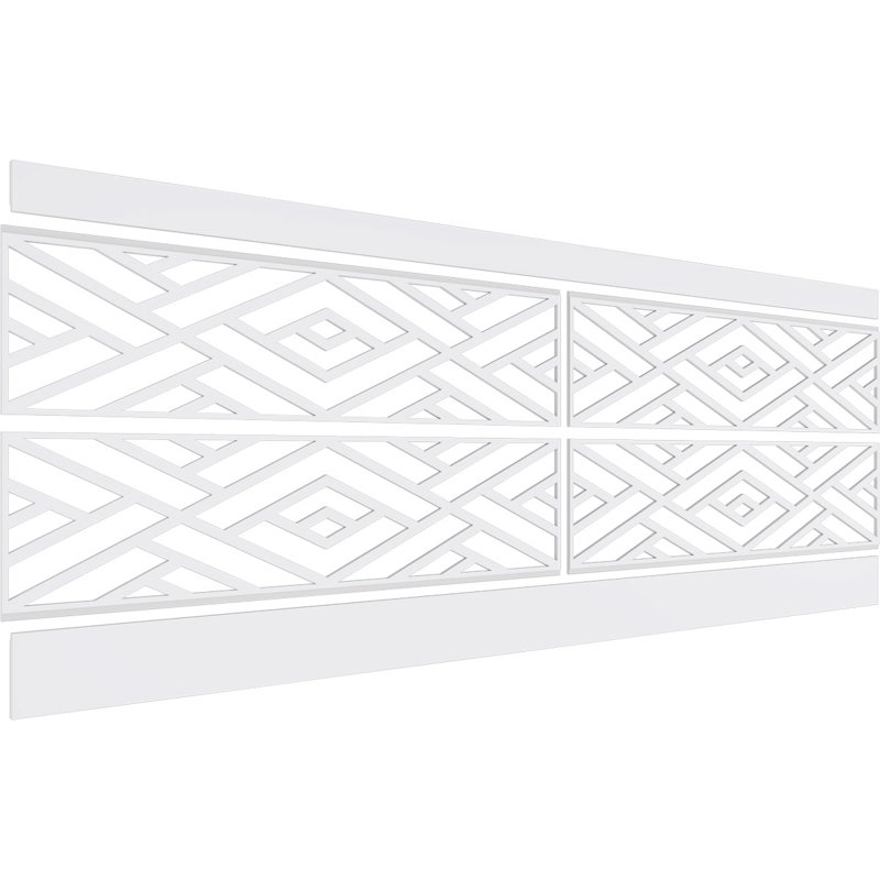 Panneaux muraux blancs 94,5 "(paquet de 4), H 32 po