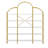 Modern 74.8 Inch 5 Tiers Bookcase Bookshelf, Multi-Functional Display Shelf With Round Top