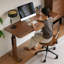 Bureau rectangulaire en bois massif noyer-1801035997