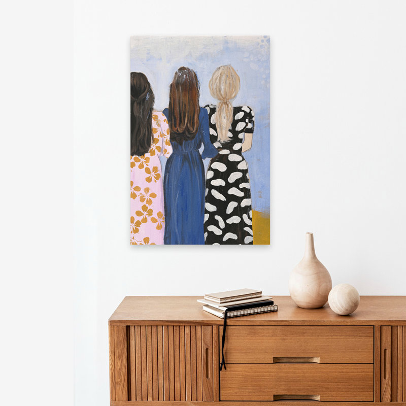 Girlmatch - Art figuratif, H 24 po x l 16 po