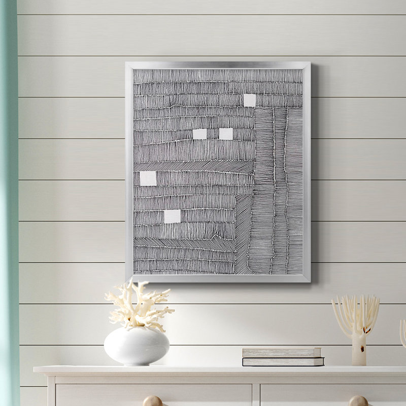 Tedious II Premium Framed Canvas - Ready to Hang, Silver, 24" H x 20" W