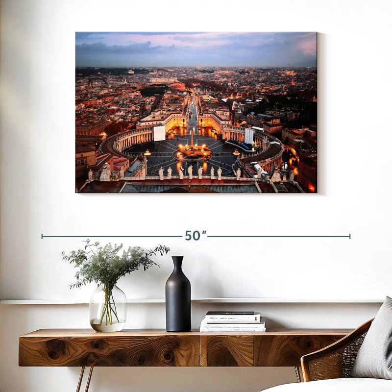 Ravi St. Peter's Square Rome, 26" H x 39" W