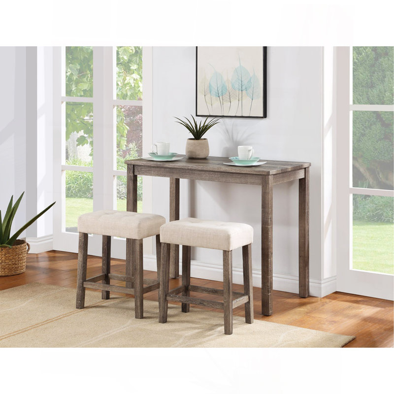Ensemble de table bistro 3 pièces avec comptoir Lux