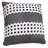 Blue Solid Color Polyester Throw Pillow Cover & Insert Set