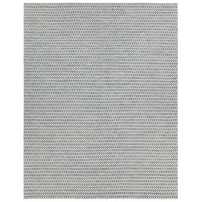 Littlefield Handwoven Wool Geometric Blue Area Rug