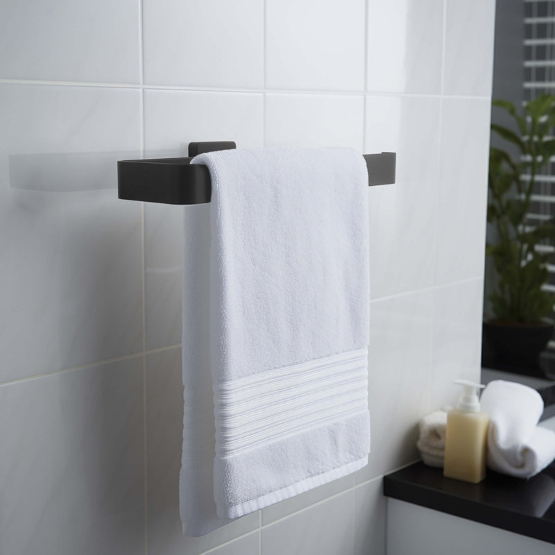 Blaze 10 inch Bathroom Towel Bar, Noir mat