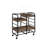 Vorrik Black & Walnut Finish Serving Cart-618900740