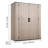 Outdoor Storage Shed 59 Cu Ft Vertical Resin Storage Cabinet Brown, for Garage, Backyard Patio Accessories and Garden Tools, Waterproof Outside Lawn Mower Shed with Lockable Doors and Floor-136330346