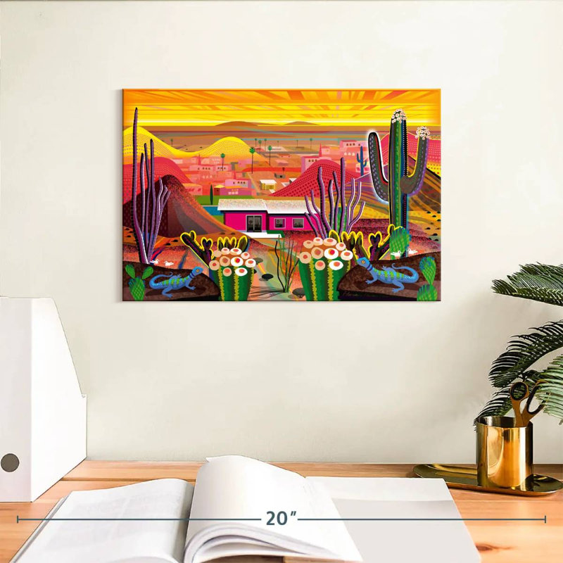 Las Palmas, 8" H x 12" W