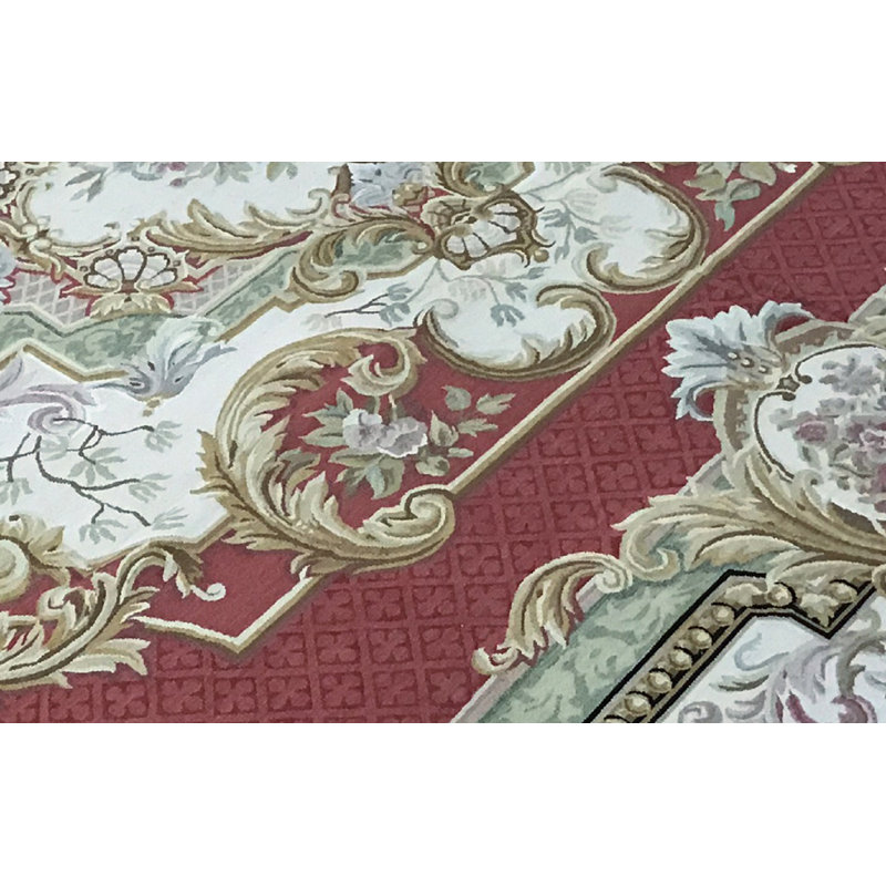 Aubusson Wool Oriental Area Rug