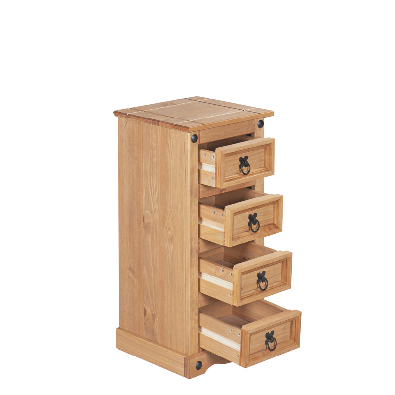 35cm W Solid Wood Bedside Table