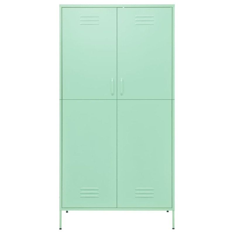 Branwell 2 Door Steel Wardrobe, Mint