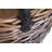 Triple Tone Wicker Storage Basket with Lining