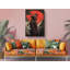Reproduction de peinture, reproduction d'art sur toile, Amérindien avec lune rouge-368030334