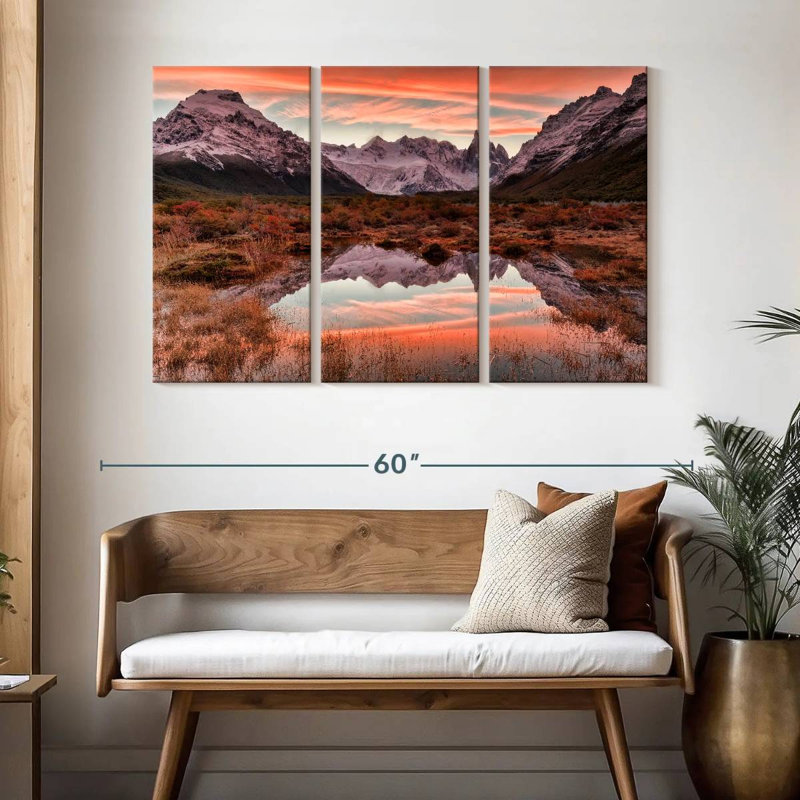Alvord Cerro Tour coucher de soleil brillant, H 32 po x l 50 po