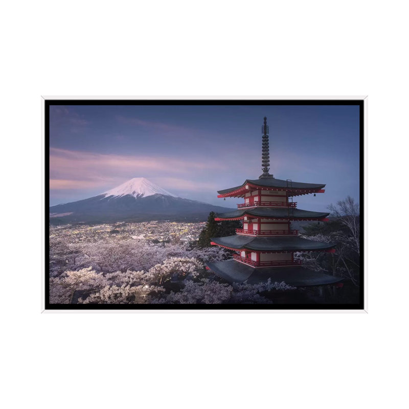 Spring In Japan XXIII by Daniel Kordan - Print on Canvas, White Framed, 101.6 cm H x 66.04 cm W
