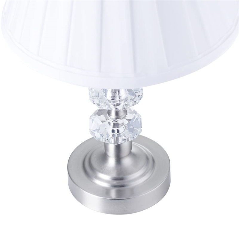 Asenath Contemporary Power Saving and Eco Friendly LED Touch Table Lamp, Silver