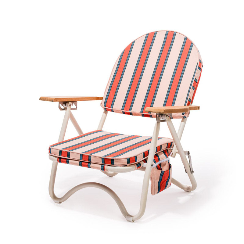 Pam Chair, Green/Pink/White Striped