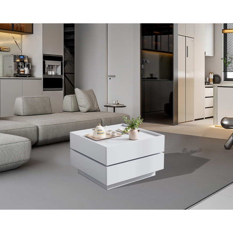 Solid Coffee Table, White