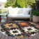Machine Washable Indoor/Outdoor Xhevrie Black Rug