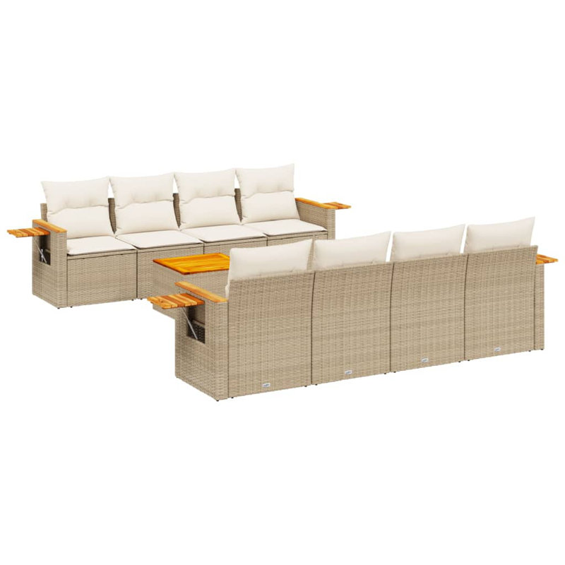  Garden Sofa Set Beige
