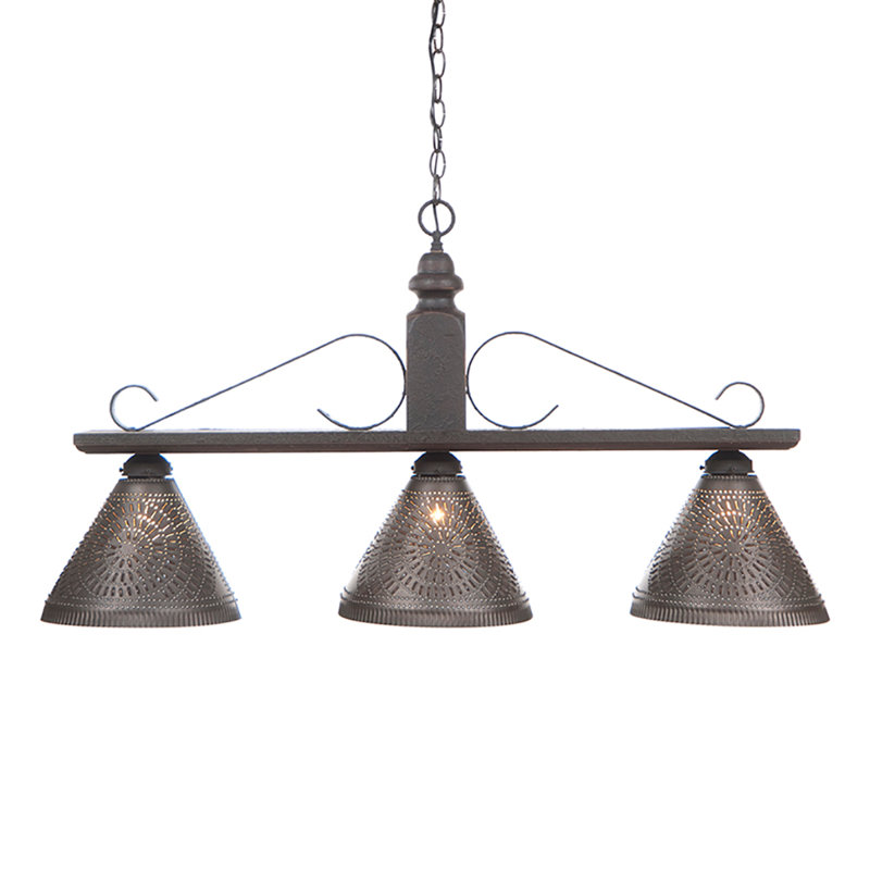 Ranstead 3 - Light Kitchen Island Pendant, Black