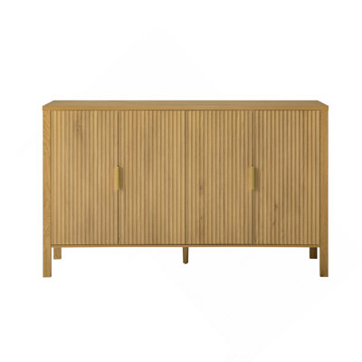 Armoire de rangement avec porte à rayures 57,5 po U_Style Modern Sideboard
