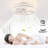 Firebaugh 19.7'' Modern Indoor Living Acrylic LED Ceiling Fan with Remote Control-1667716232